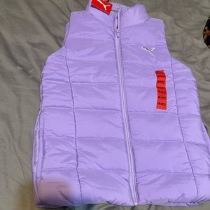 Puma puffer best new with tags. Vest only purple girls 10/12